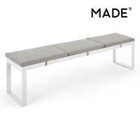 Catania banc extrieur gris et blanc