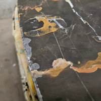 Nadara plateau de table en marbre ambré Ø120